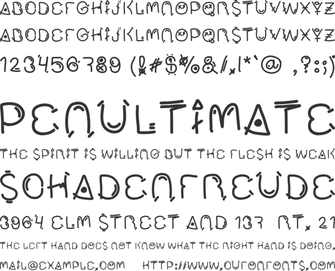 Mucho Fresco font preview