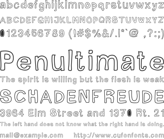 Mogghla font preview