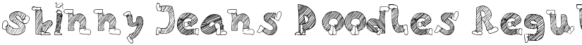Skinny Jeans Doodles font download