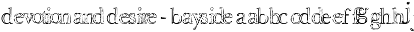 Devotion and Desire - Bayside font