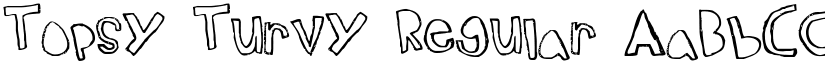 Topsy Turvy Regular font