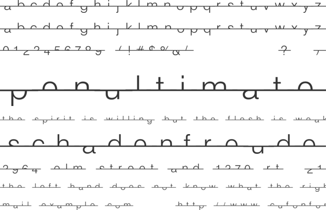 Strike Swiss font preview