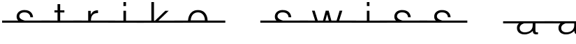 Strike Swiss font