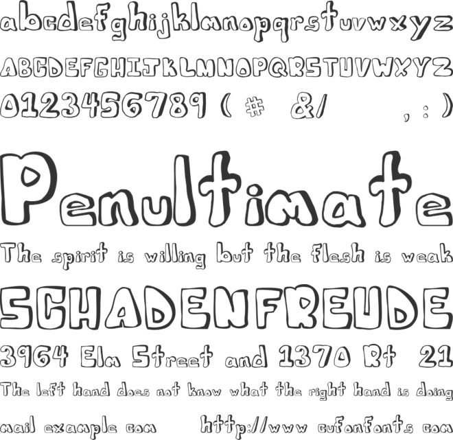 Julies Font font preview