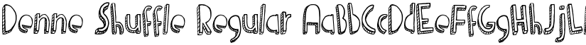 Denne Shuffle Regular font