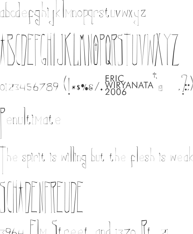 Correy's font preview