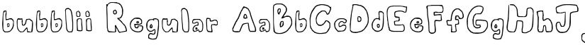 bubblii font download
