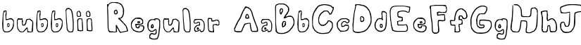 bubblii font download