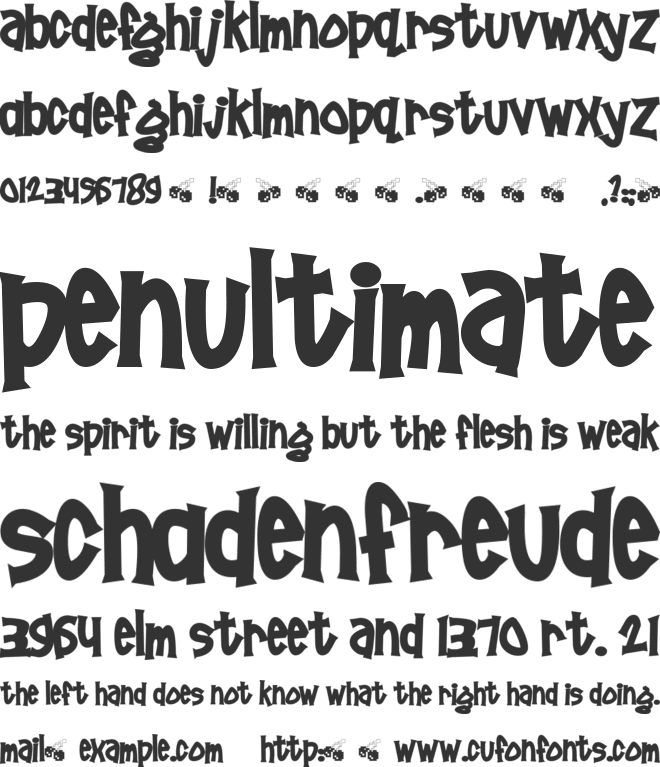 Pornhut font preview