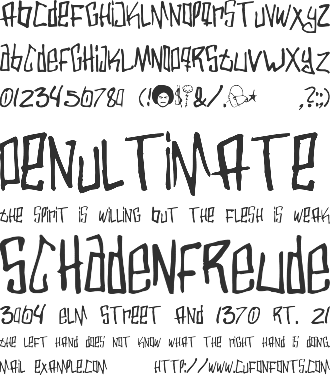 Varbee font preview