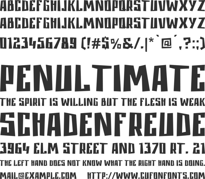 Alduur font preview