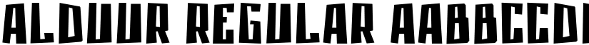 Alduur Regular font