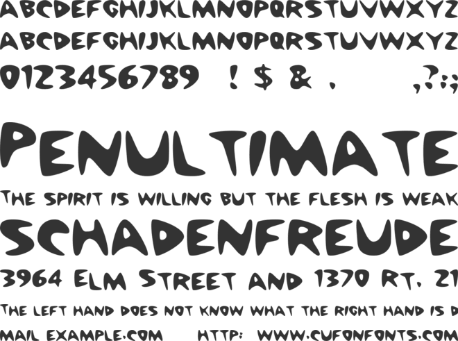 Cheap font preview