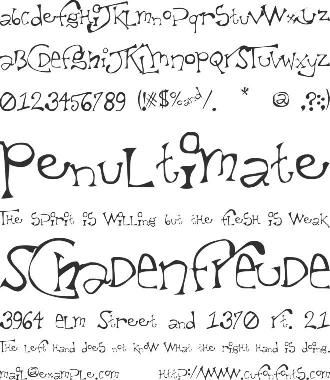 Taxidermist II font preview