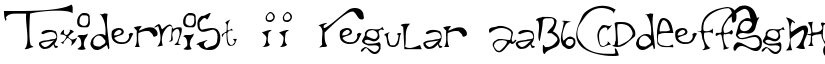 Taxidermist II Regular font