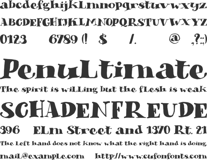 DK Phantom Peach font preview