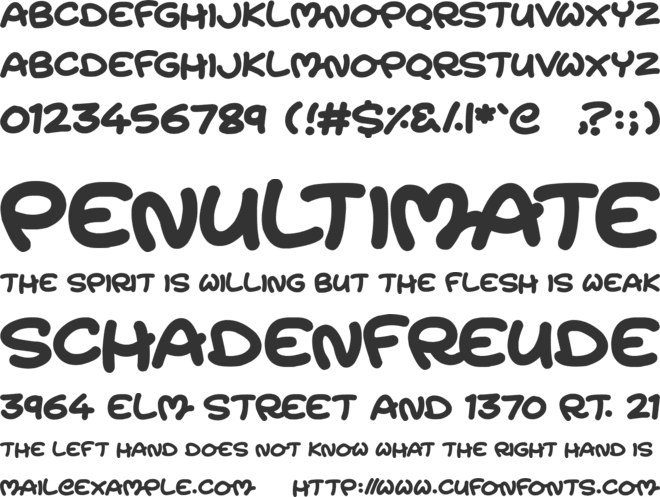 Magic Moons font preview