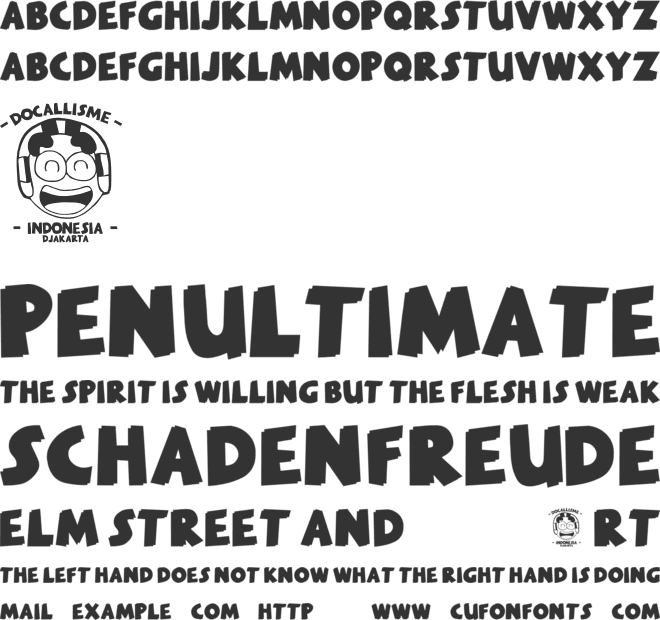 MELANKOLIA font preview