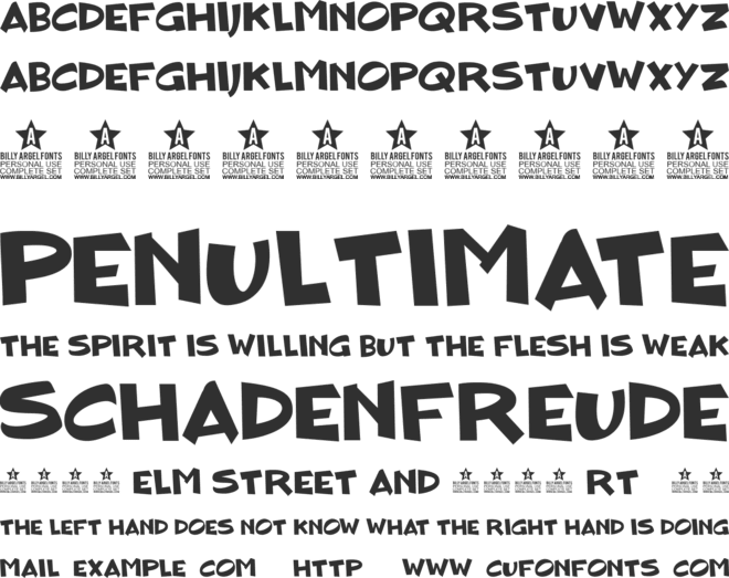 BLOCKHEAD DUDE Personal Use font preview