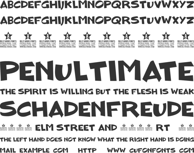 BLOCKHEAD DUDE Personal Use font preview