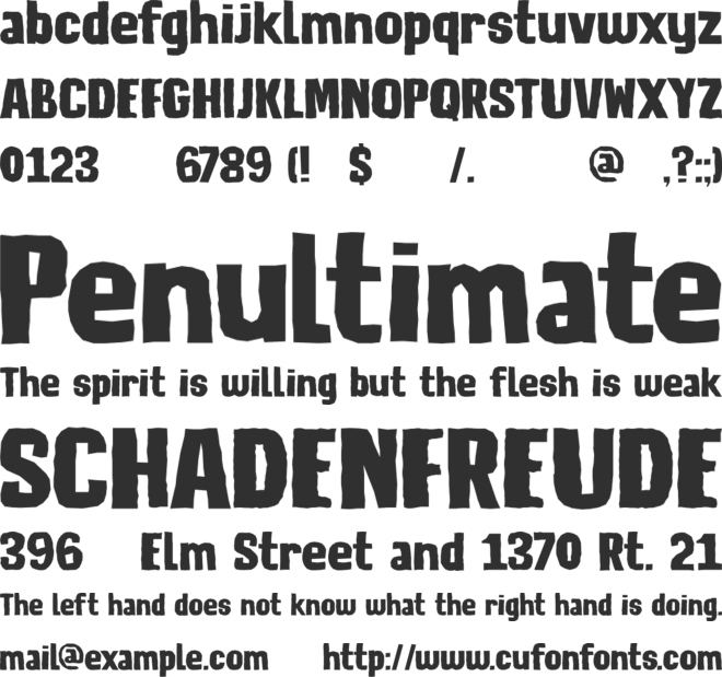 DK Lunisolar font preview