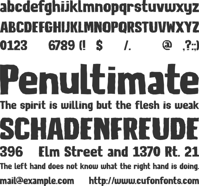 DK Lunisolar font preview
