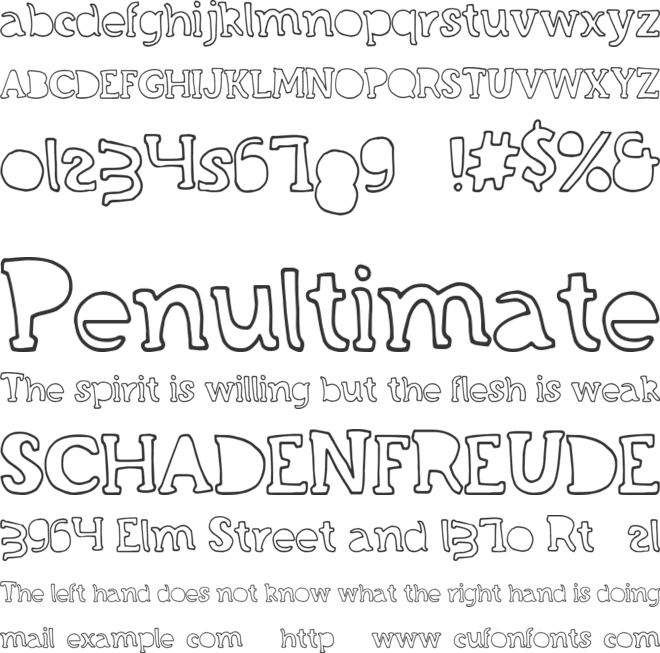 GrandCircleDT font preview