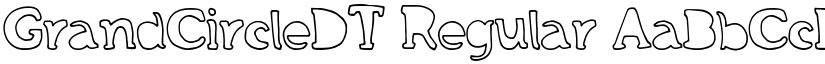GrandCircleDT Regular font