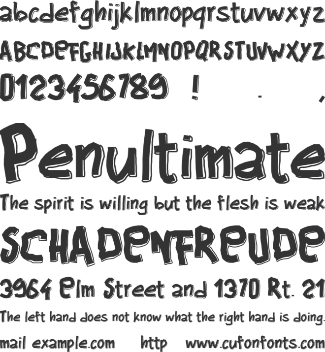 PWBigblocks font preview