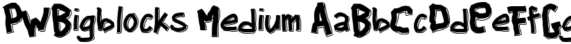 PWBigblocks Medium font