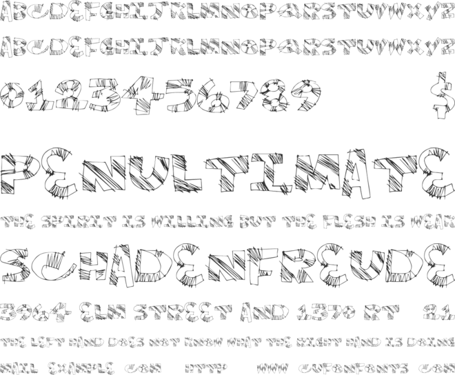 TwinkleFingers font preview