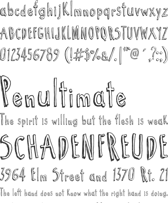 Cartoon  Tunes font preview