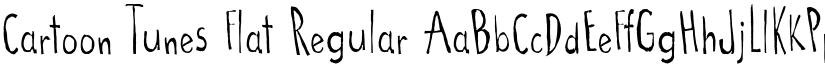 Cartoon Tunes Flat Regular font