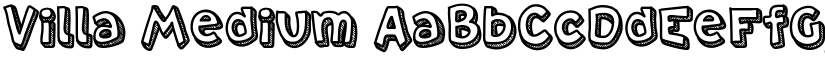 Villa Medium font