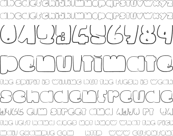 La petite puce font preview