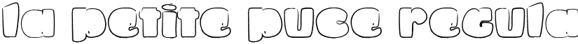 La petite puce Regular font