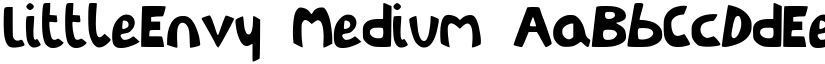 LittleEnvy Medium font