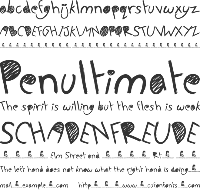 No Talking Allowed font preview