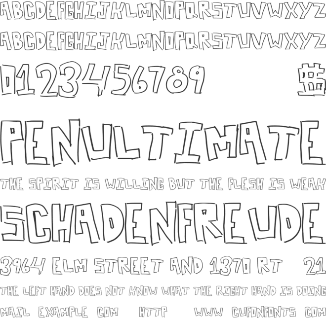 BoxLines font preview