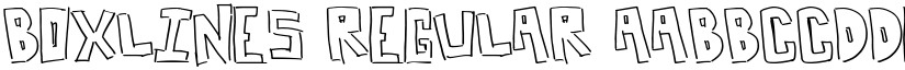 BoxLines Regular font