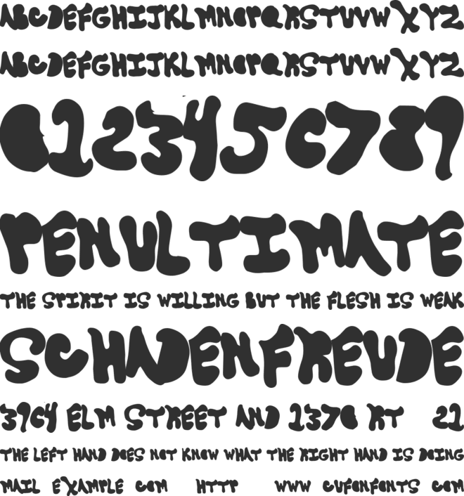 GoneAway font preview