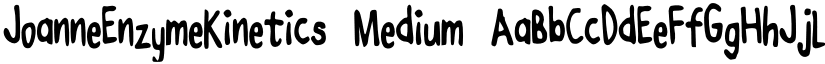 JoanneEnzymeKinetics Medium font