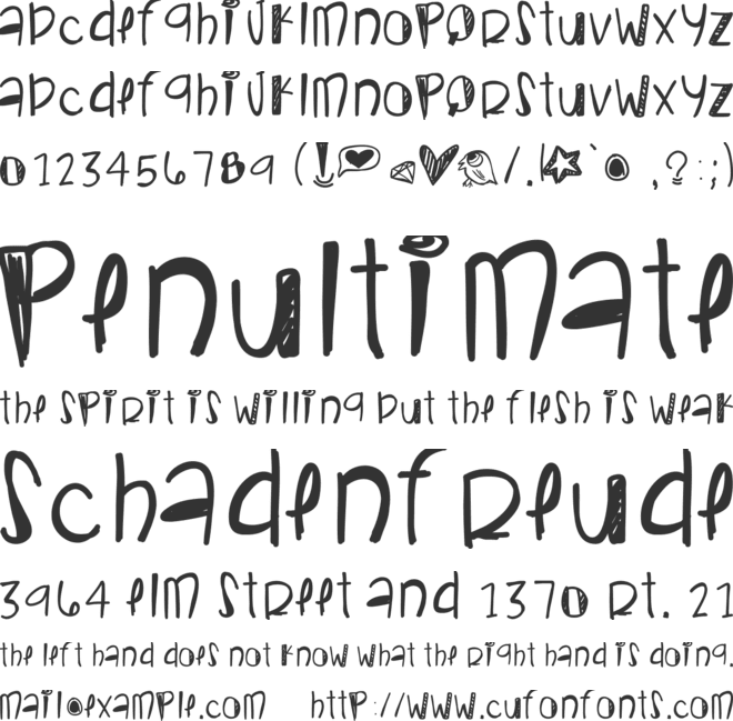 CoralGlow font preview