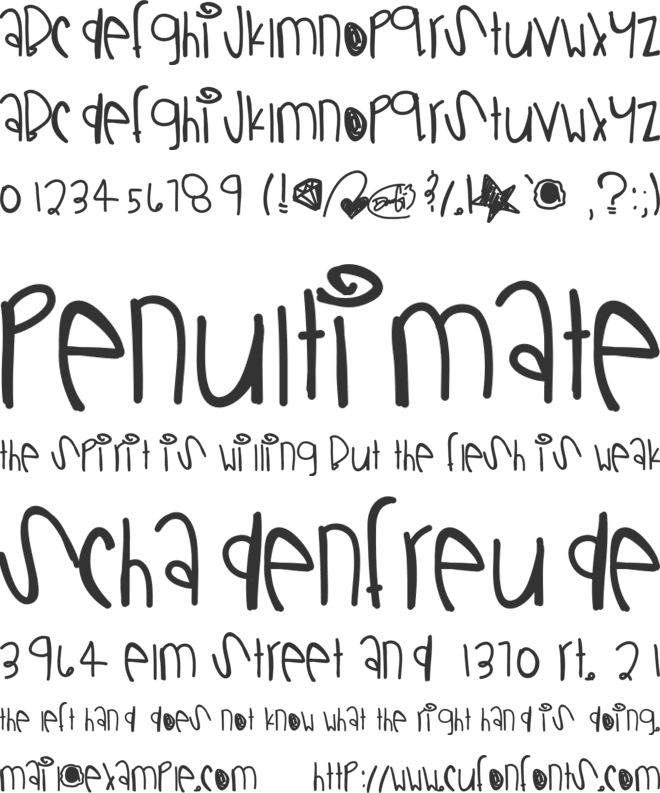 BallinSwoosh font preview