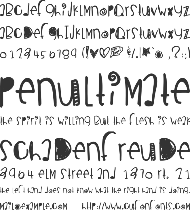 BreakupSeason font preview