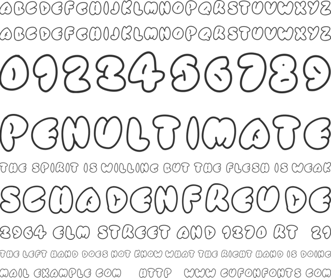 SimpleRounded font preview