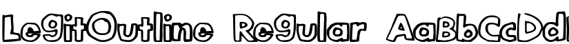 LegitOutline Regular font