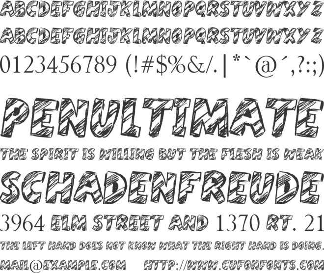 Harristoon font preview