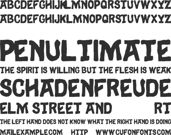 Eulogy font preview