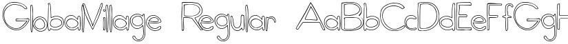GlobalVillage Regular font